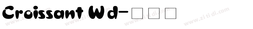 Croissant Wd字体转换